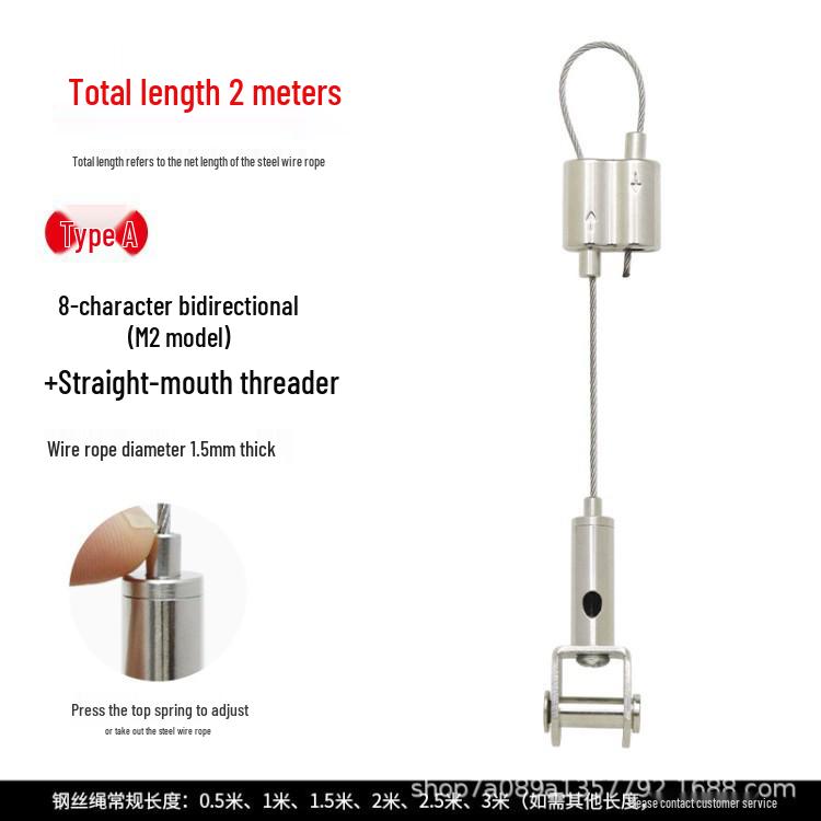 Stainless Steel Safety Cable for Hanging and Securing Signs or Lighting