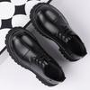 Thick Bottom Men's Leather Casual Shoes Soft Soles Sneakers Comfortable Simple Oxford Shoes Versatile Male Formal Dress Footwear