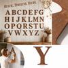 Litere Rustice de Perete - Decor Englezesc Vintage Ruginit pentru Peretele Casei