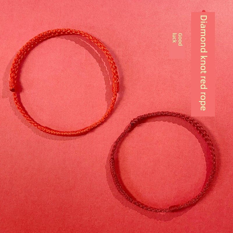 This Animal Year Red Rope Bracelet Female Couple Anklet Bad Luck Lucky Carrying Strap Baby Kids Safe Foot Chain Male Gift