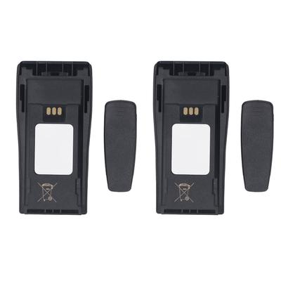 1 Pair Two Way Intercom Battery 7.2V IP68 Waterproof 1300mAh Lithium Ion Battery with Clips for