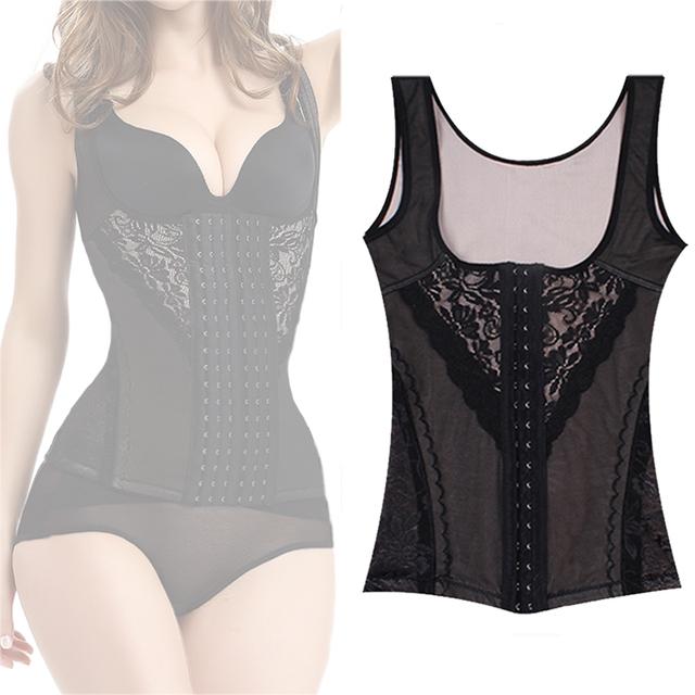 FINETOO Neopren Vücut Şekillendirici Zayıflama Yelek Karın Kontrol Tankı Üstleri Bel Eğitmen Kadın Egzersiz Shapewear