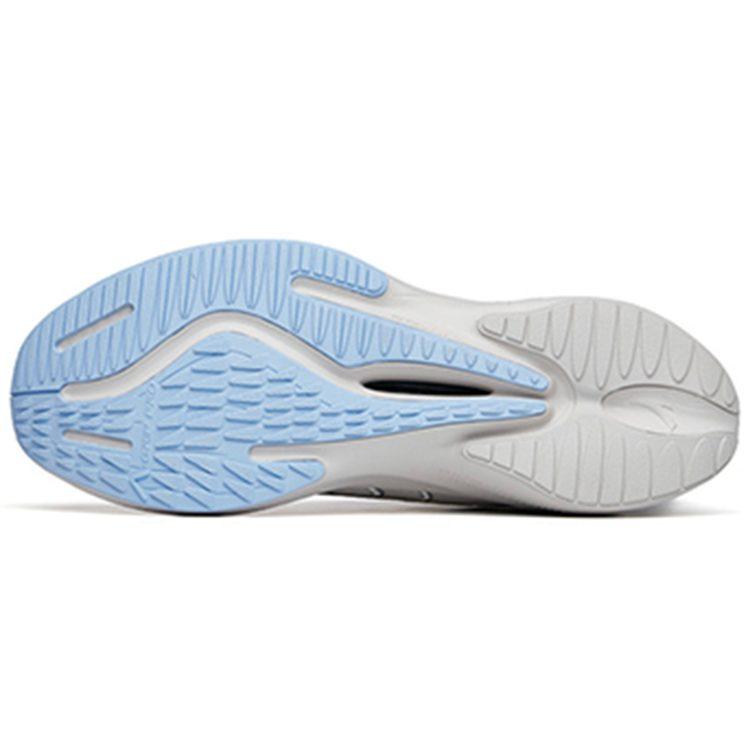 Anta Gazelle 1.0 Cushioning Slip Resistant Abrasion Resistant Breathable Low Top Running Shoes Men's Gray Blue 112225585-10