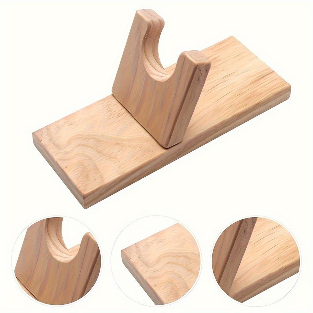 Hot Glue Gun Holder Glue Gun Stand Tools Storage Holder Bracket 20x8cm Wood Hot Glue Machine Base Craft Room Organizer