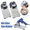 Hot Glue Gun Holder Non-Slip Hot Melt Glue Gun Base Stand Plastic Organizer Rack Suction Cup Holder Home DIY Repair Tool
