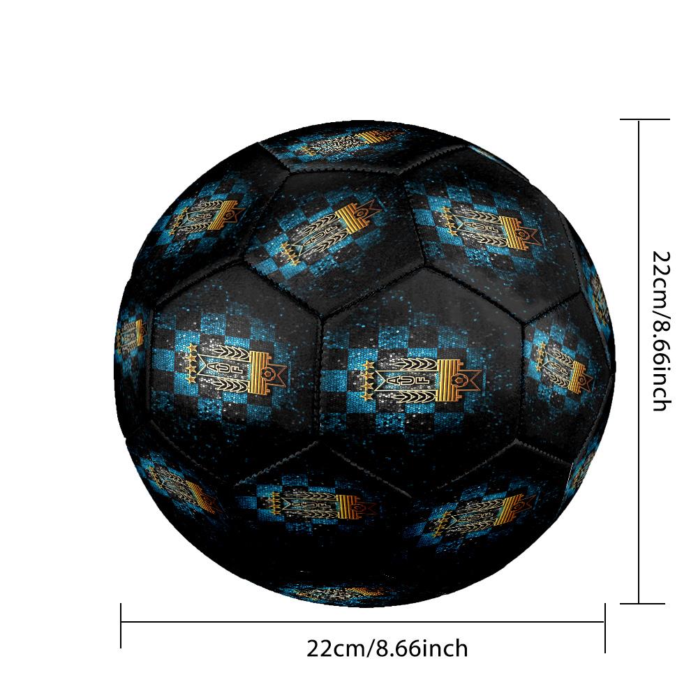National Football Crest Printed Size 5 Soccer Balls, High-Quality, Anti-Slip, Protective Football, A Unique Gift , Birthdays, Christmas Gifts