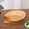 Peacock Snack Plate Metal Fruit Plate Snack Plates Fruit Bowl Storage Tray Decorative Plates Candy Bowl Dried Fruits Box Dish