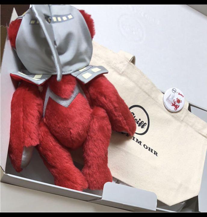 [USED] Steiff Teddy Bear Ultraman Seven Authentic
