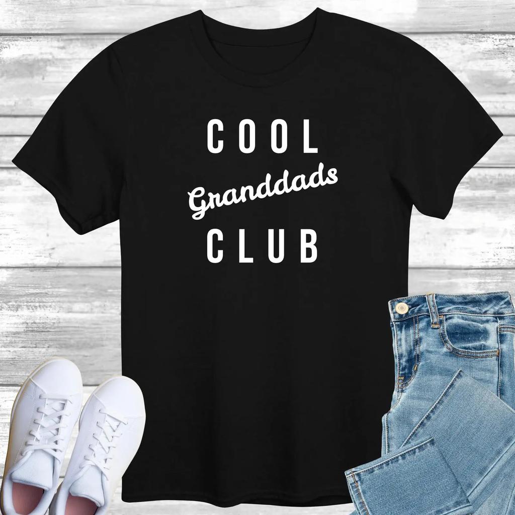 Cool Granddads Club T Shirt Father's Day for Grandpa Casual from Grandkids Gramps vintage Wash