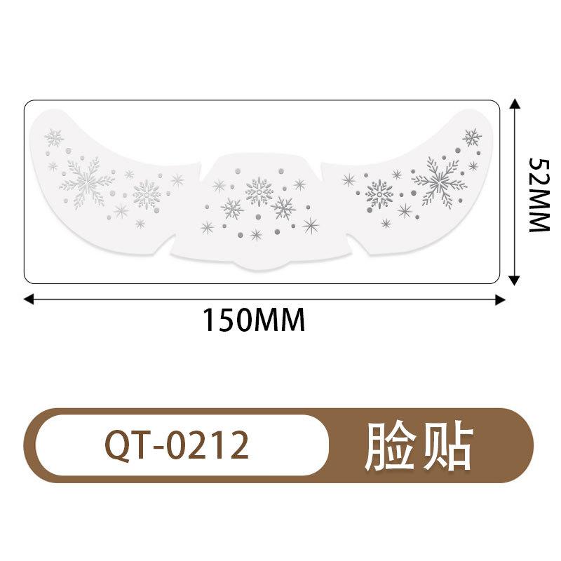 Christmas Tattoo Sticker Waterproof Temporary Simulated Freckle Makeup Sticker Laser Flash Face Sticker
