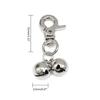 LoudDog Collar Bells Pet Collar Charms JingleBells Collar Pendant Cat Collar Clip for Nighttime Activity Accessory 3PCS