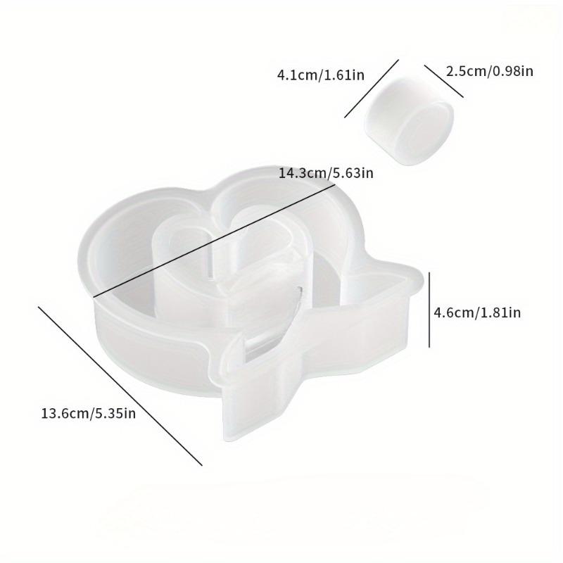 

Сделай сам украшение в форме сердца Силиконовая форма Подставка для свечи Украшение из гипса Цементная смола Форма для украшения дома variable