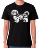 Shih Tzu Hund Grafik T-Shirt Haustierliebhaber Rasse Kunst Unisex Tee