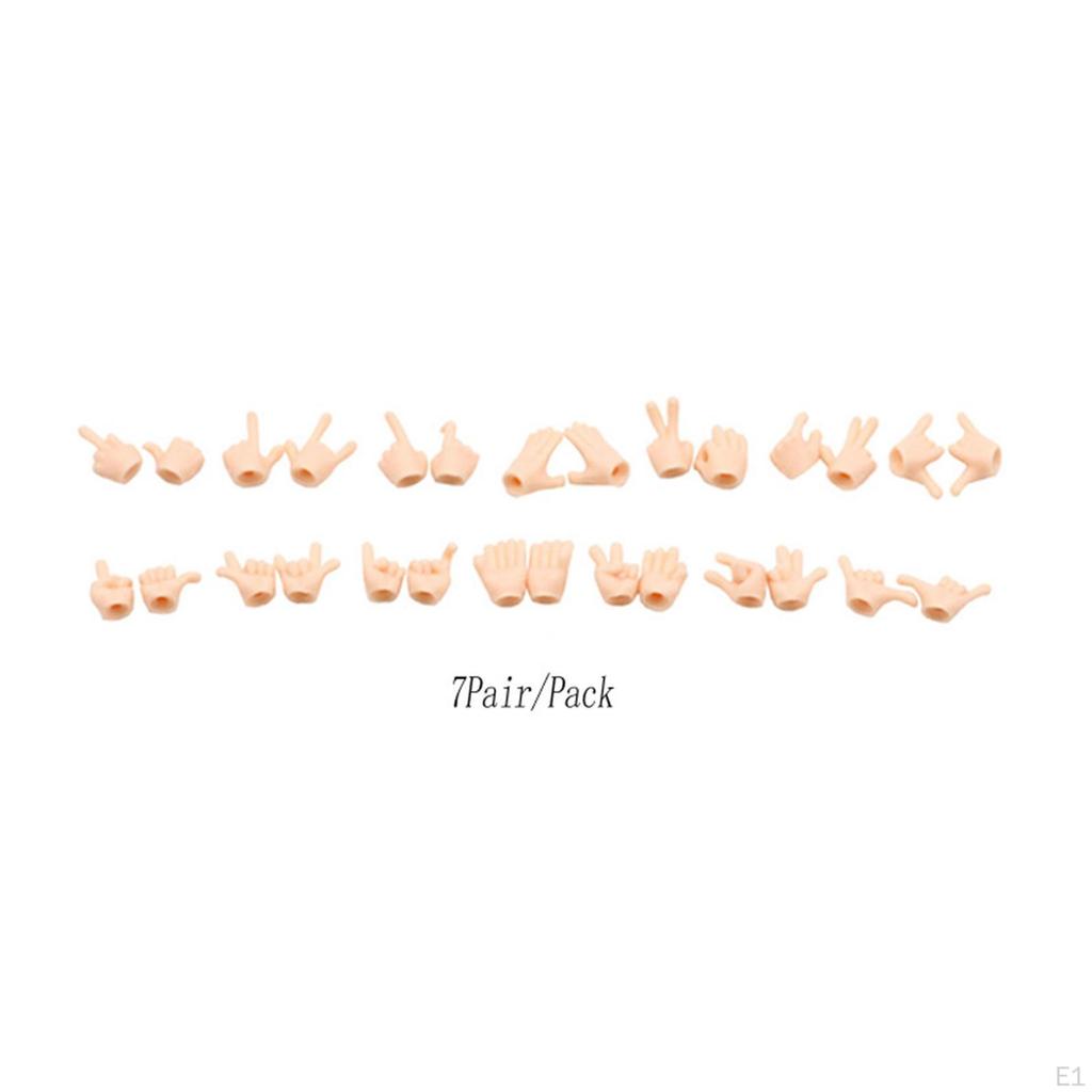 1/12 Dolls Hands Replacement Doll Figure Toy Accessories for Pretend Play