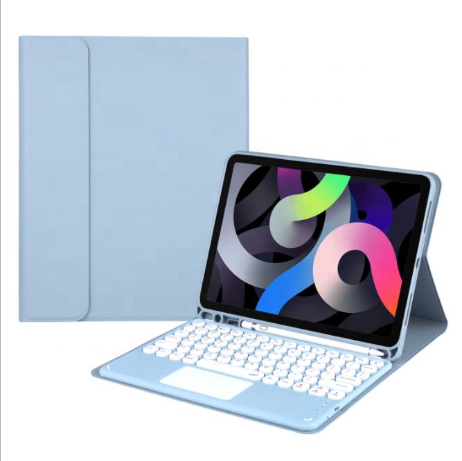 Smart Bluetooth Wireless Touchpad Keyboard Cover with Pencil Holder for ipad Tablet PC 7.9 9.7 10.2 10.4 10.5 10.9 Inch Pro 11