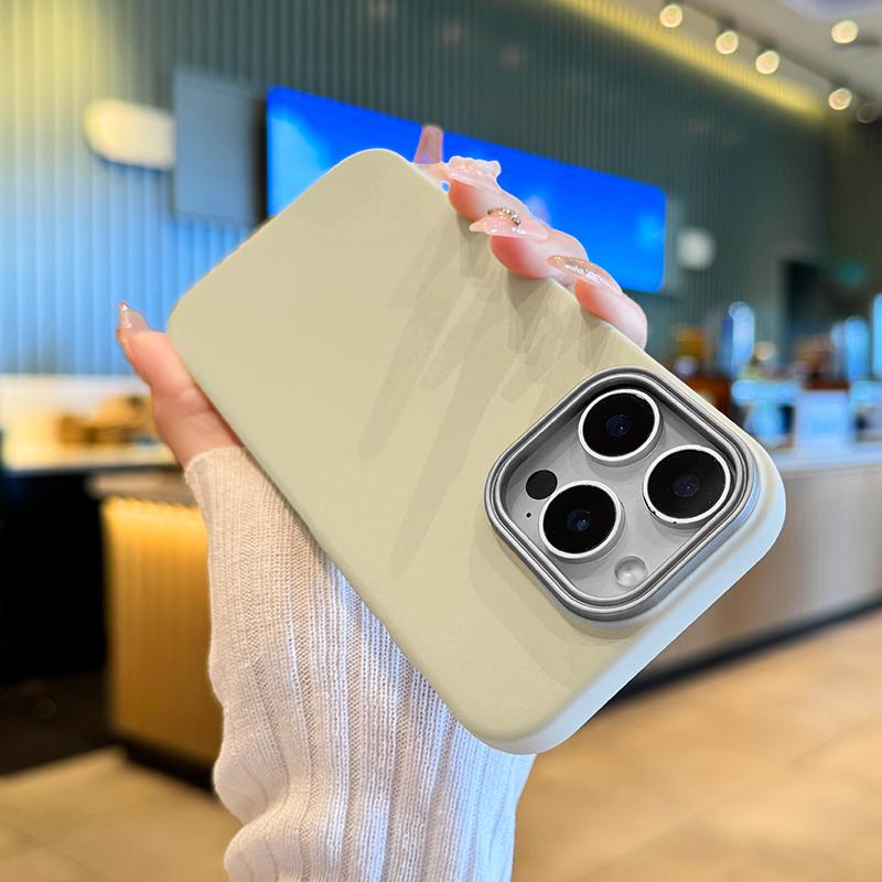 Luxury Matte Sandstone Soild Color Case for iPhone 16 16E 15 14 Plus 13 12 11 Pro Max Soft Silicone Shockproof Bumper Cover Capa