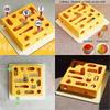 Interactive Cat Puzzle Toy - Intelligence Maze Box with Bell & Rainbow Balls, Eco Felt Cat Enrichment Game for Indoor Cats