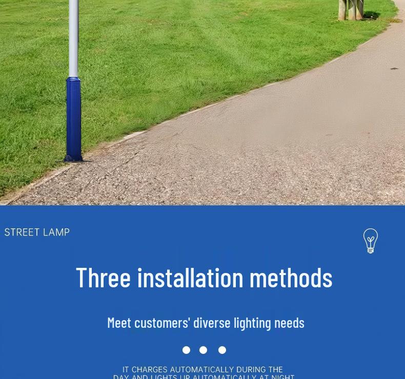 Golden Bean Ultra-Bright Solar Outdoor Wall and Street Light for Courtyard and Rural Roads