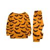 Family Matching Halloween Print Pajama Set with Button Neck for the Whole Family