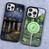 Van Gogh Oil Painting For IPhone 17 16 15 Pro Max Case 14 Plus 13 12 11 For Magesafe Magnetic Wireless Charge Cover