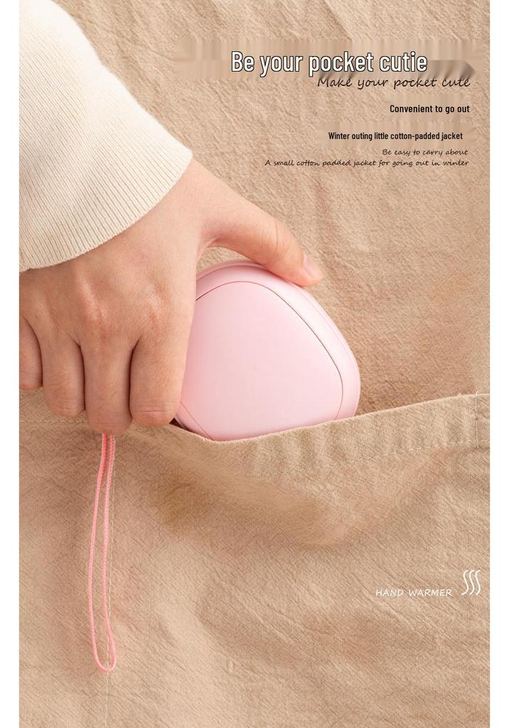 Pebble USB Hand Warmer with Adjustable Heating for Autumn & Winter