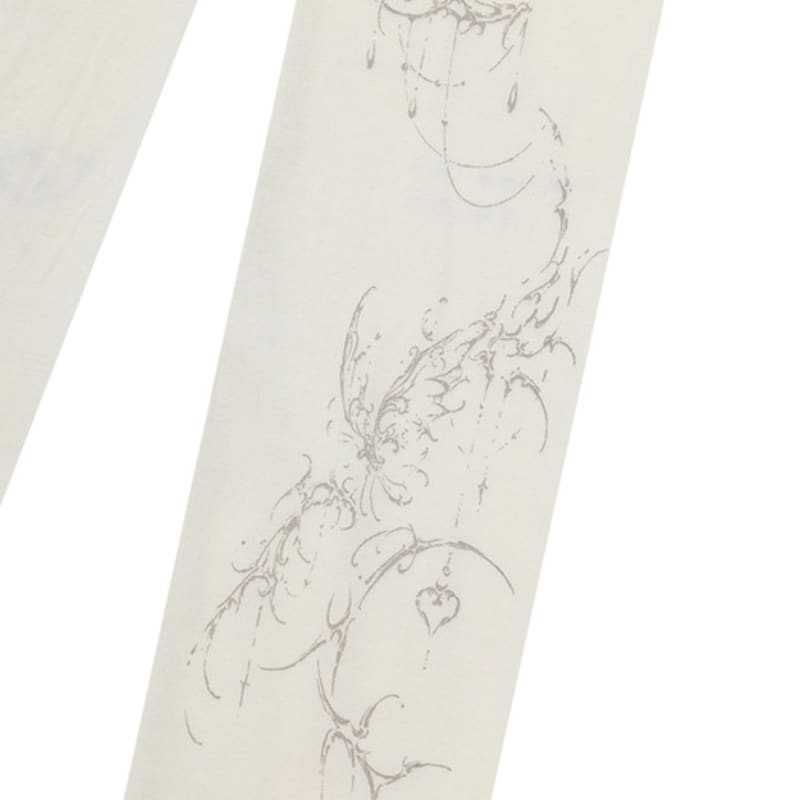 GILA ARCHIVE TATTOOED GRAPHIC TIGHTS_WHITE