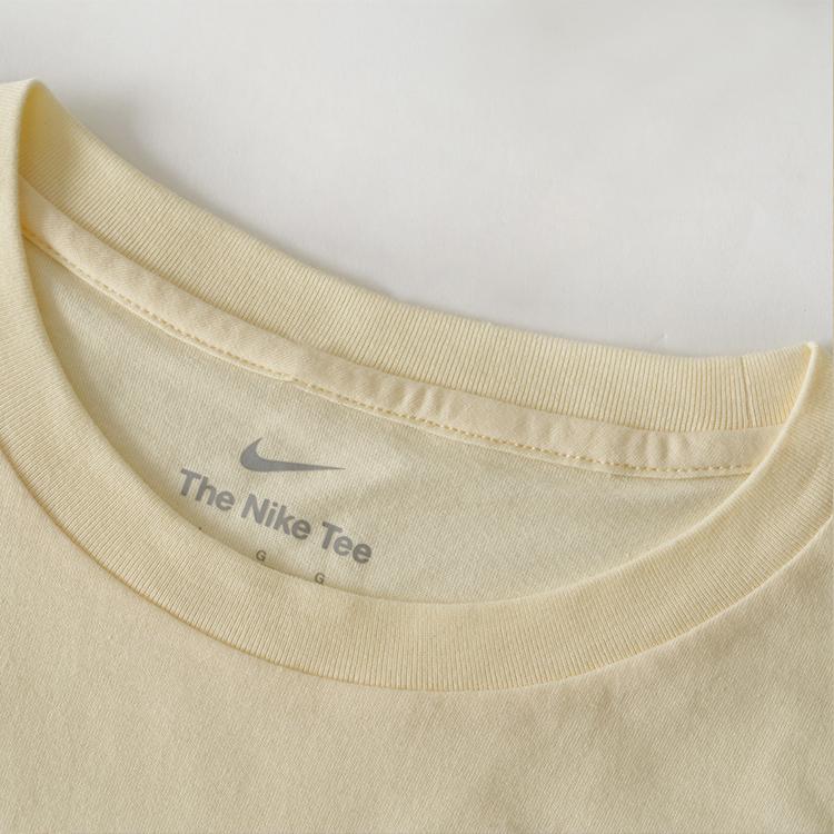 Nike X MLB Comfortable Stylish Letter Drop Shoulder Short Sleeve T-Shirt Kids Tops Khaki 3Z3B7NMCC-LAD