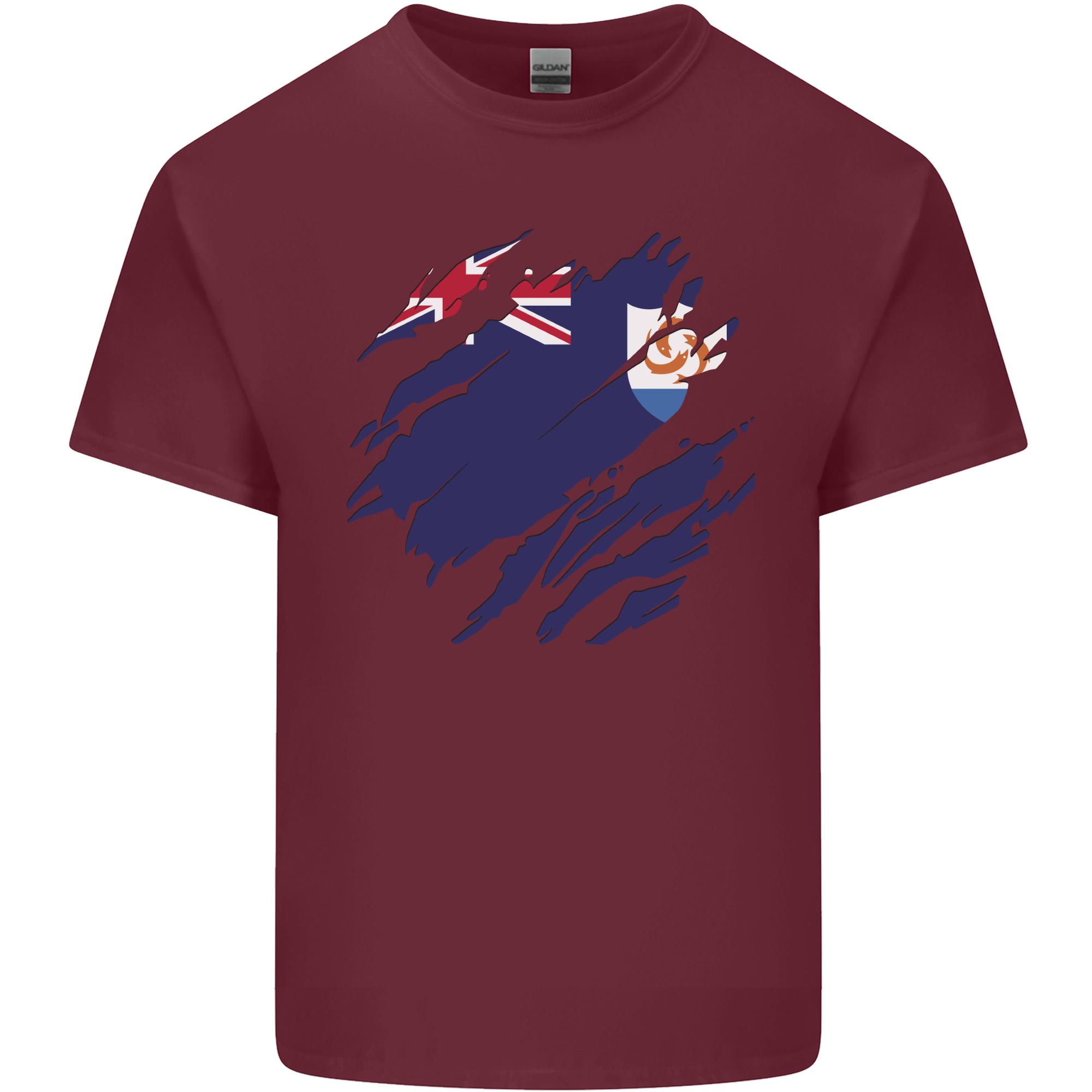 Torn Flag Anguilla Unisexs Light Cotton TShirt S