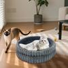 Deluxe Donut Dog Bed Washable Cat Cuddler Mat Cats Dogs Fluff Sleeping Cushion Orthopedic Calming Pet Bed For Dog Pets