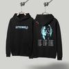 Unisex Oversized Drop Shoulder Hoodie Pants Set With Graffiti Print Cotton Blend Winter Casual Loungewear