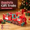 Scatola portaoggetti Treno Regalo di Babbo Natale Rosso, Porta Regali di Natale ad Alta Capacità, Ornamento Locomotiva Fai da Te Festa Bambini Casa, Decorazione Regalo