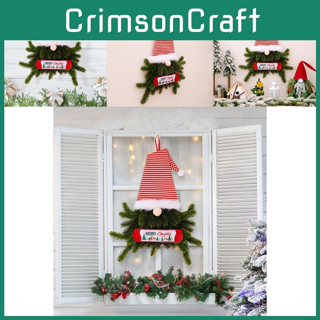 Neue Weihnachtsdekoration Entzückende gesichtslose Puppe Baumschmuck Festlicher Elfenkranz Gnom Türhänger