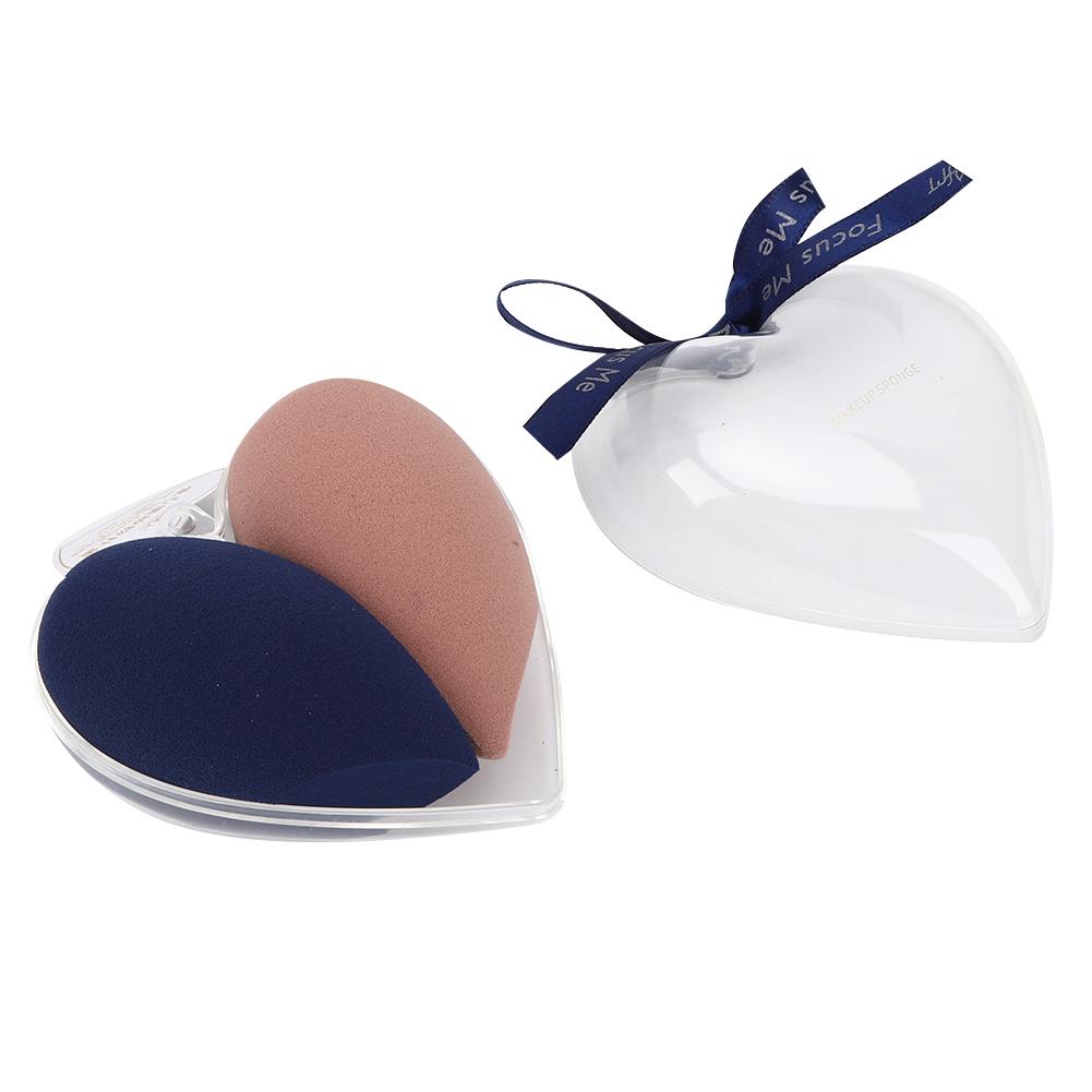 

2 шт. набор для сухой влажной пудры двойного назначения для лица спонж для макияжа в форме яйца косметический аксессуар