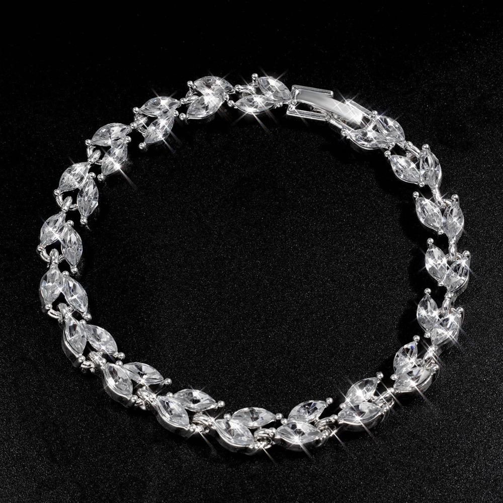 Adjustable Women Bracelet Colored Zircon Hand Jewelry Unique Chain Bracelet  Women