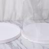 Plastic Transparent Cake Box Round Cake Packaging Boxes Organizer for Home Dessert Shop (White Sing