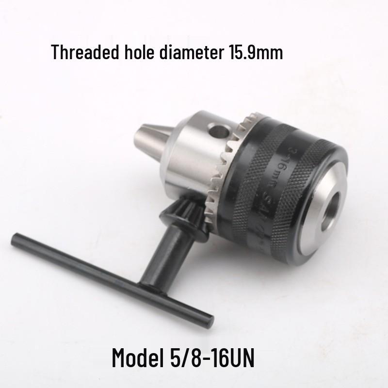 Electric Drill Power Tool Accessory: Hand-Tightened Locking Chuck with Round & Square Shank Compatibility
