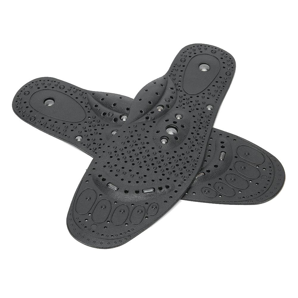 2 Pairs Unisex Magnet Therapy Insoles Breathable Foot Sole Massage Foot Pad (L)