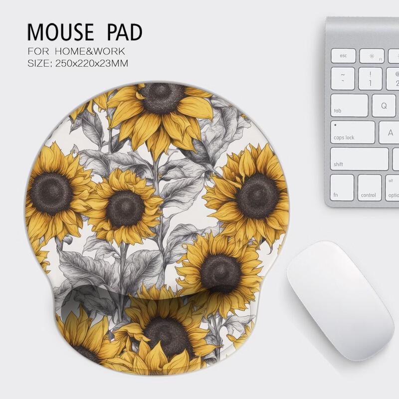Fumaiide Office Mouse Pad with Silicone Wrist Rest