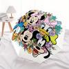 Disney Mickey Mouse,Minnie Mouse,Daisy Duck Manual Opening and Closing Umbrella, 8-Rib Reinforced Folding Design, Lightweight