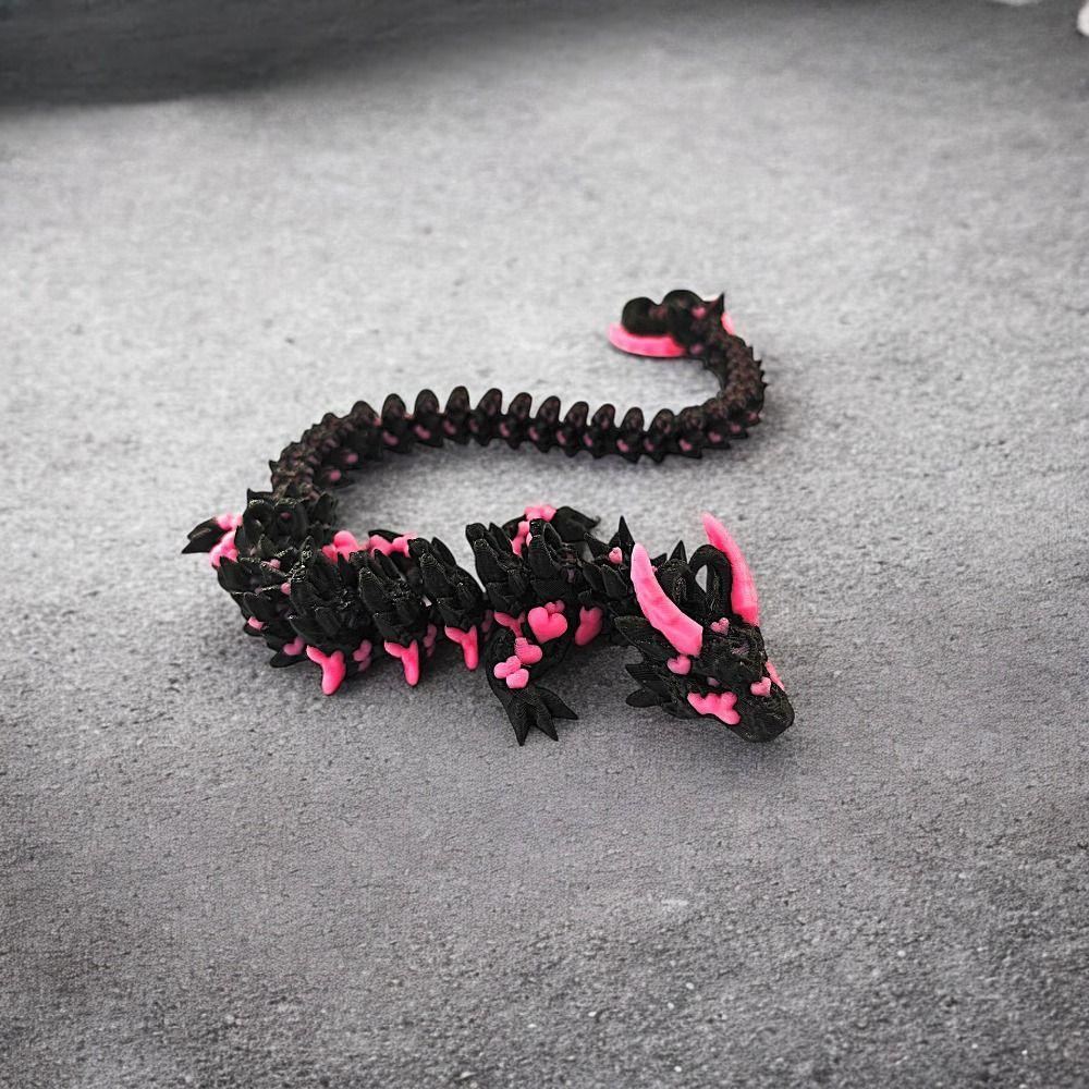 

Chinese Dragon 3D Printed Dragon All-in-one Molding 3D Articulated Dragon Toys Fish Tank style C