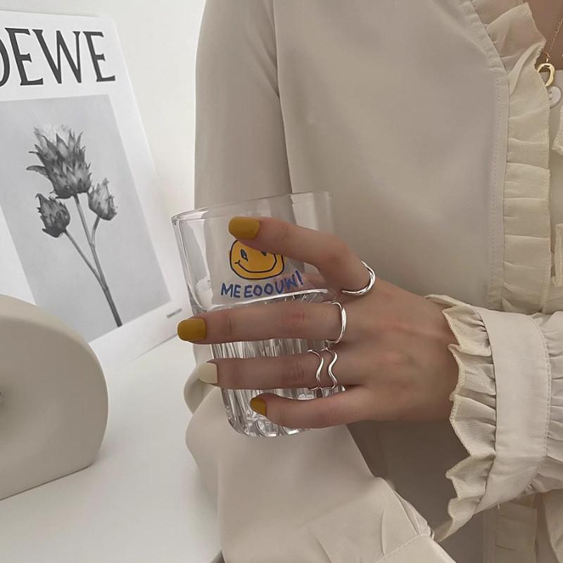 Minimalist Copper Geometric Ring For Women Stylish Adjustable Open Ring Design