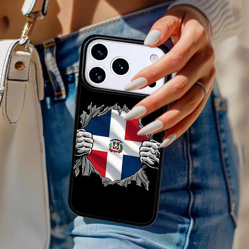 Dominican Republic Flag Phone Case For iPhone 17 Air 14 15 13 12 Max Cover For Apple 14 15 16 16e 11 Pro Max Plus