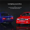 1/24 1988 BMW M3 E30 Alloy Car Model Diecasts Metal Classic Sports Vehicles Car Model Simulation Sound Light Childrens Toys Gift