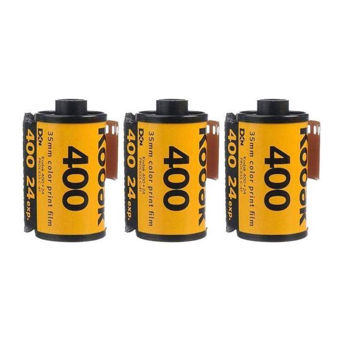 Photo film - kodak - ultramax 400 couleur 24 poses – pack de 3 pièces