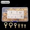 150~540PCS M3/M4/M5/M6/M8/M10 Ring Lugs Eyes Copper Crimp Terminals Cable lug Wire Connection Non Insulated Assortment Kit