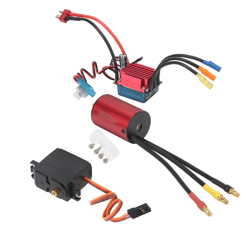 3600KV Brushless Motor S35A ESC with 2.2kg Metal Gear Servo Combo Set CNC Machining for 114 for