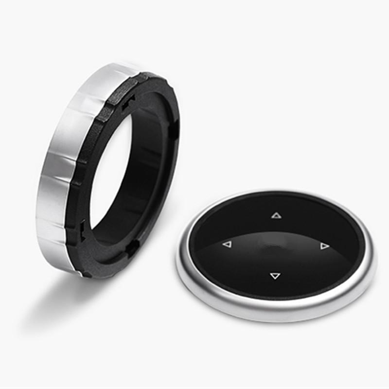 IDrive Car Multimedia Buttons Cover M Emblem Stickers For BMW X1 X3 X5 X6 F30 E90 E92 F10 F18 F11 F07 GT Z4 F15 F16 F25 E60 E61