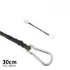 Outdoor Carabiner Elastic Cord Elastic Band Tent Lanyard 8mm Camping Clothesline Luggage Strapping Rope Packing Strap