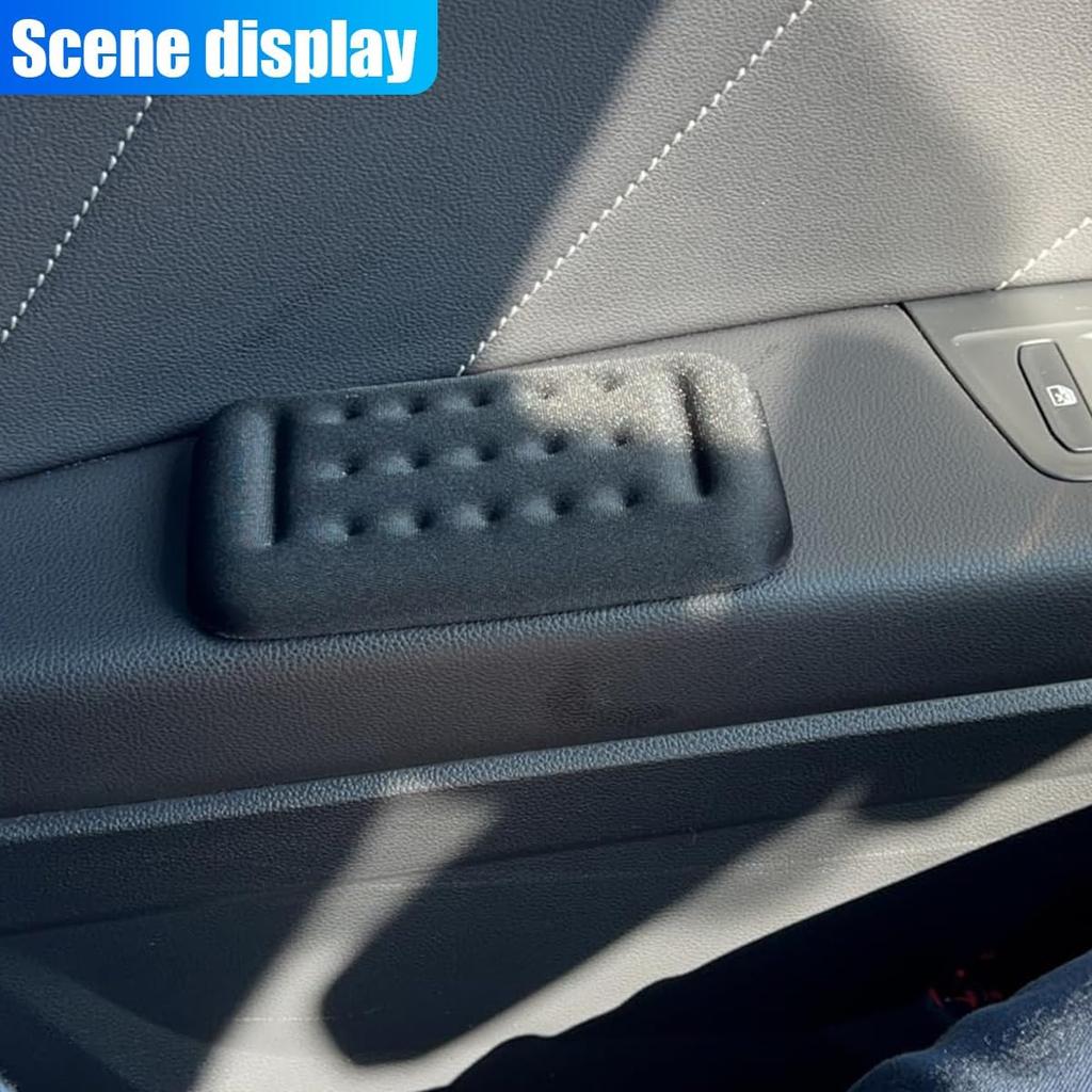 Car Arm Rest Elbow Pads, Soft Comfortable Vehicle Door Armrest Cushion, Memory Foam Arm Leg Support Pillow for Relief Pressure, Non-Slip Auto