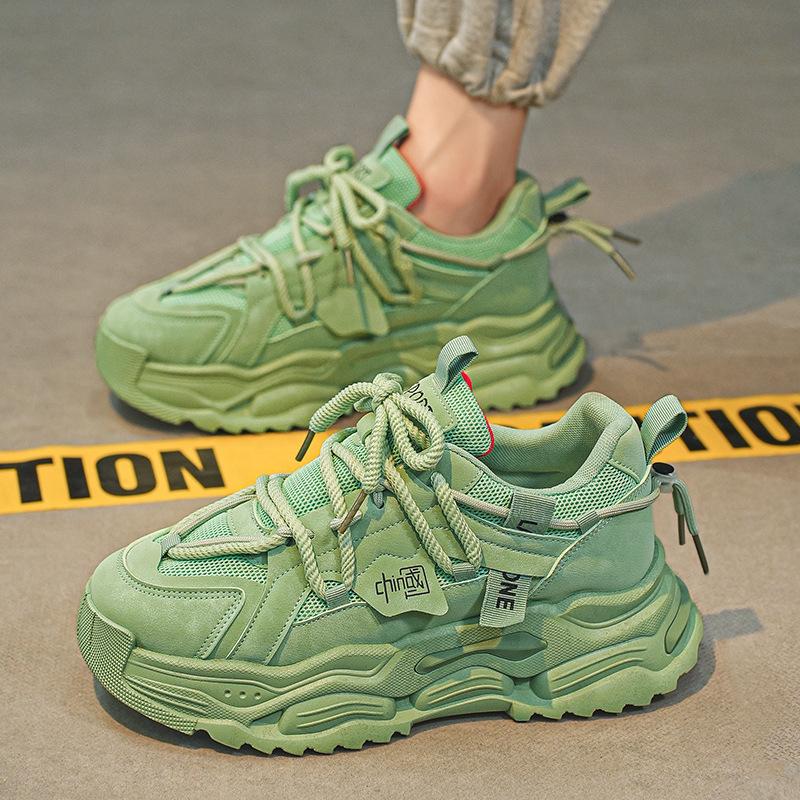 Douyin same men's shoes summer new dad shoes men's breathable thick-soled men's casual thick-soled sports trendy shoes